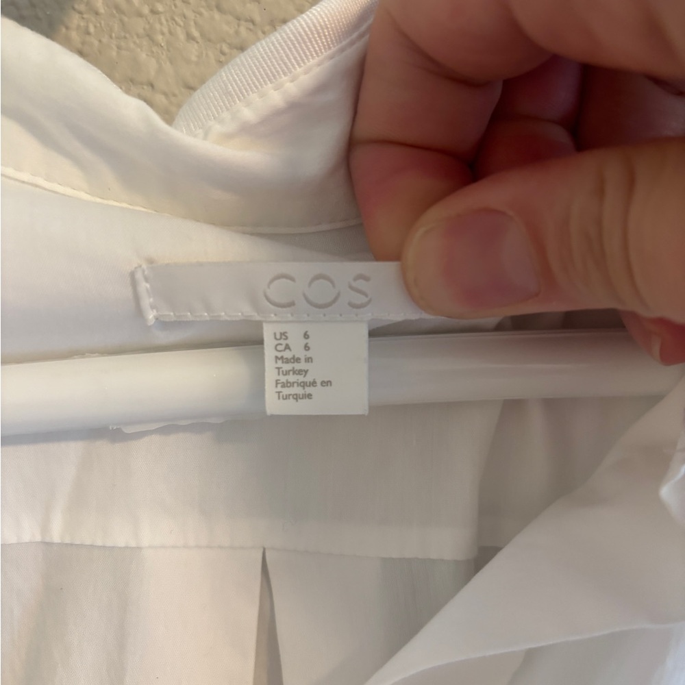 Cos White Collared Pullover Tunic - image 2